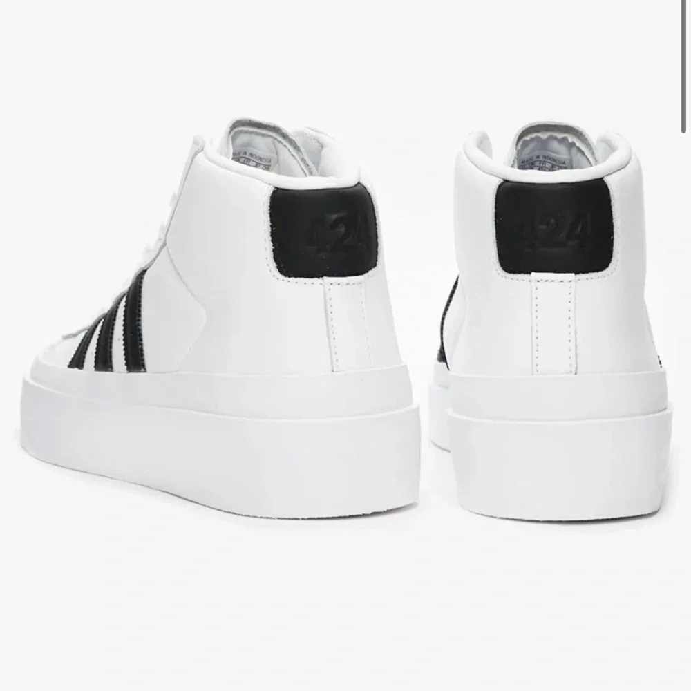 NWT Adidas 424 Pro Model Sneaker Black / white - Picture 12 of 15